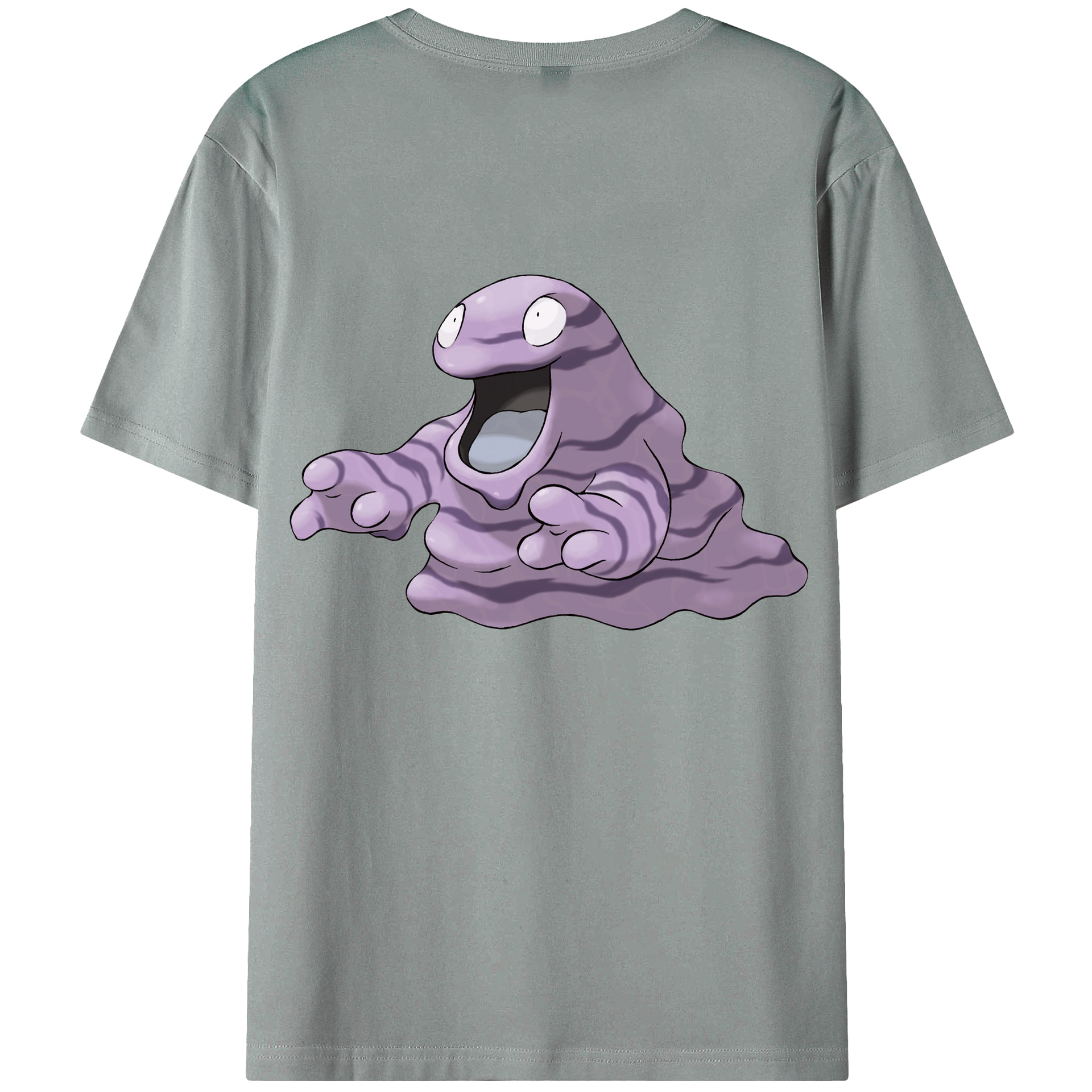 （画像用） ポケットモンスター Pokémon 綿100％ メンズ半袖Tシャツ（バックプリント） 通気性